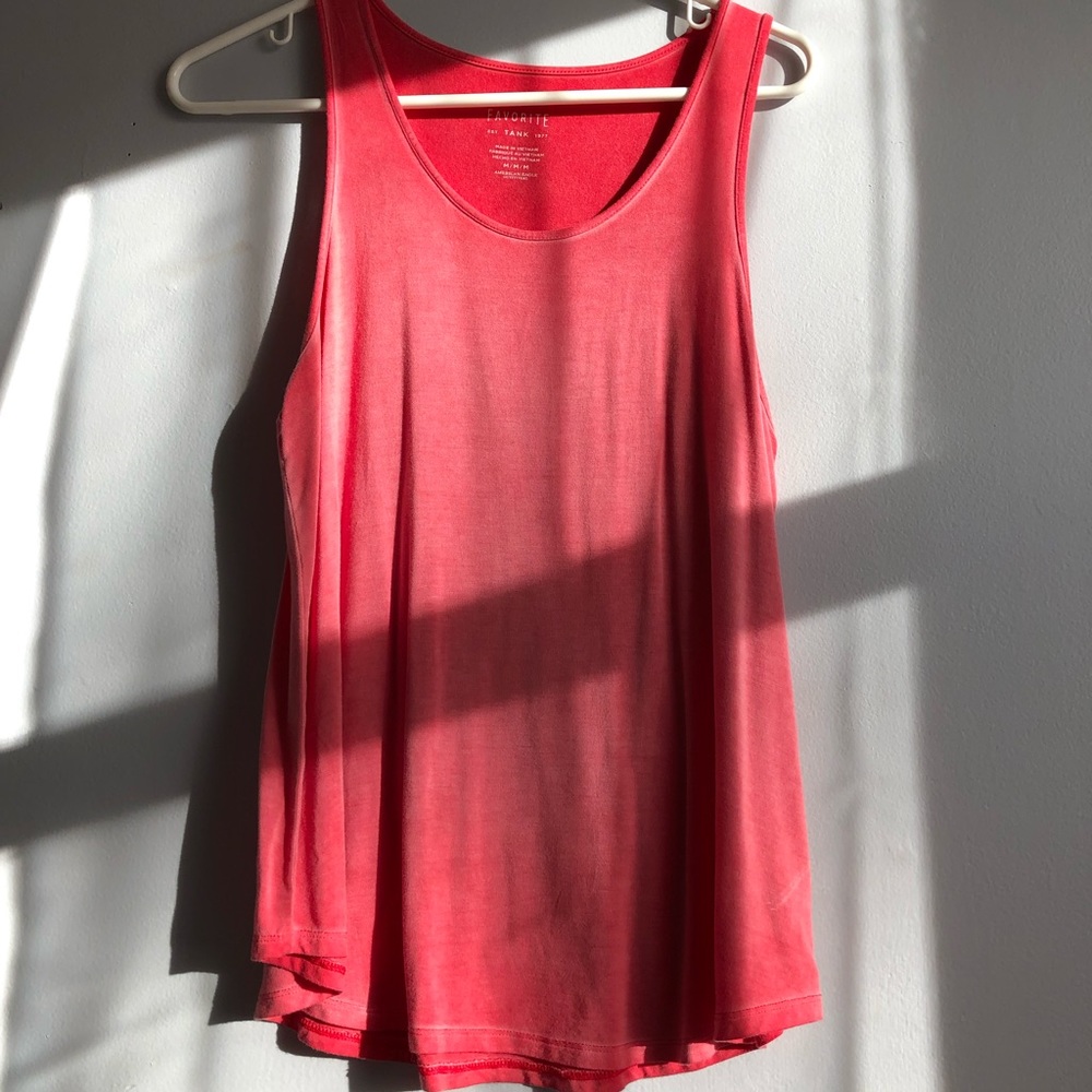american eagle pink tank top